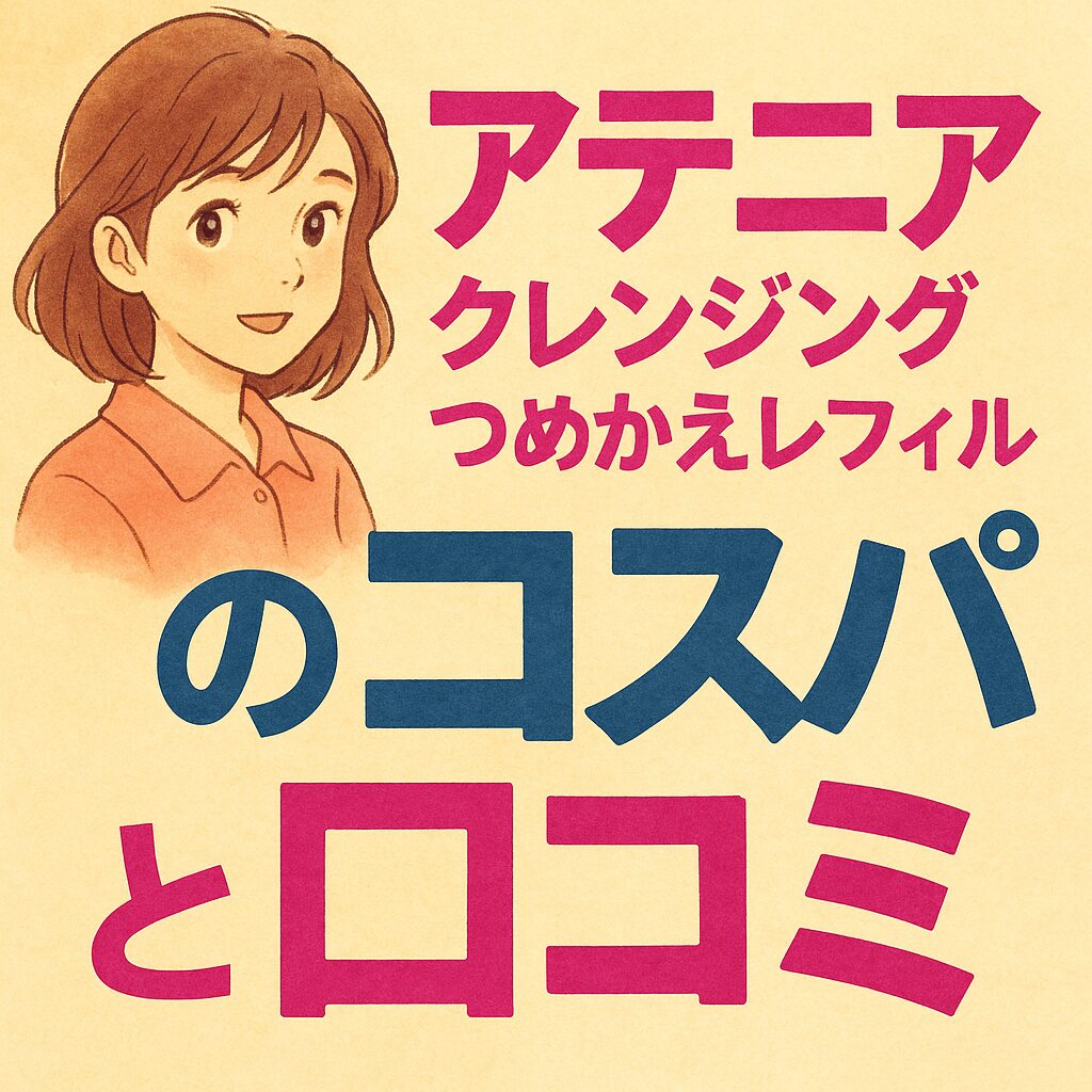 アテニア クレンジングつめかえレフィルのコスパと口コミ